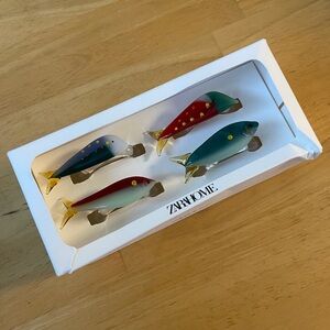 Zara Home 🐟 Borosilicate Glass Fish Napkin Rings